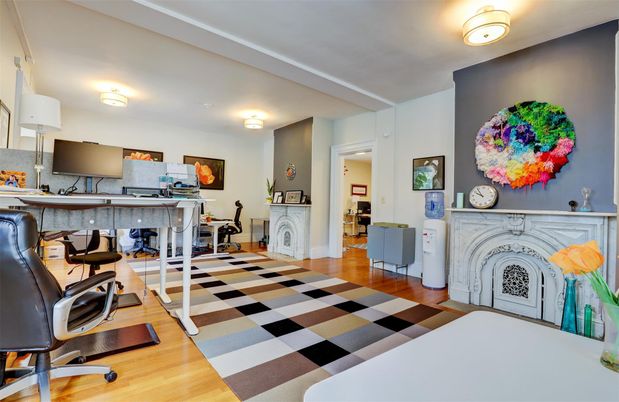 Home Office, Interior, Wood Texture Flooring