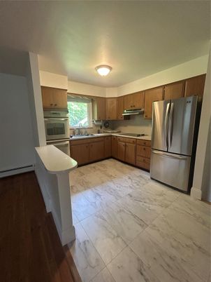 Interior, Kitchen, Marble, Stainless Steel Appliances