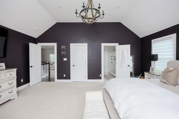 Bedroom, Chandelier, Interior, Recessed Lighting