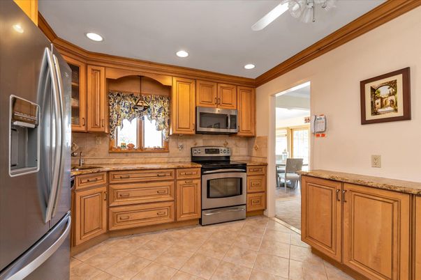 Interior, Kitchen, Recessed Lighting, Stainless Steel Appliances