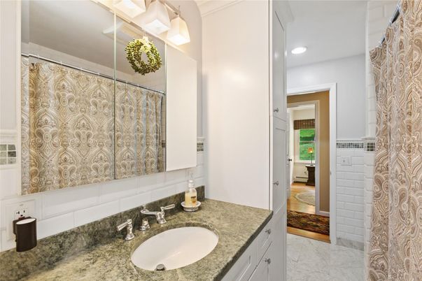 Bathroom, Interior, Marble, Recessed Lighting