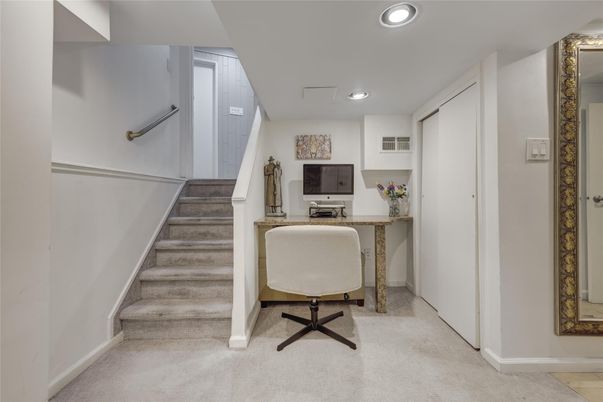 Home Office, Interior, Recessed Lighting