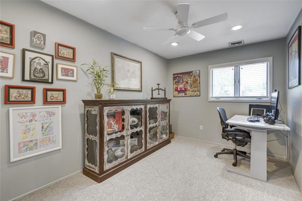 Home Office, Interior, Recessed Lighting