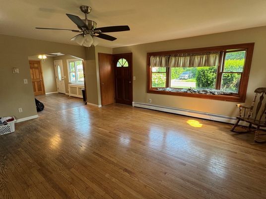 Empty room, Interior, Wood Texture Flooring