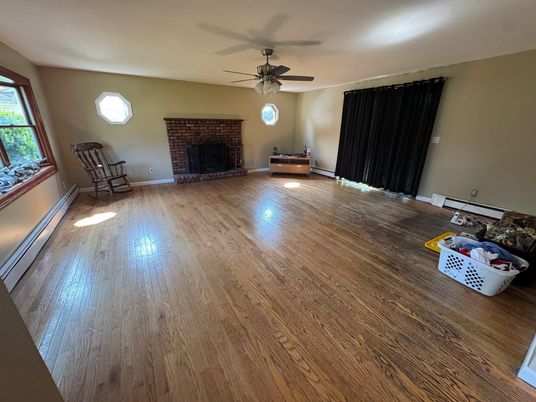 Fireplace, Interior, Wood Texture Flooring