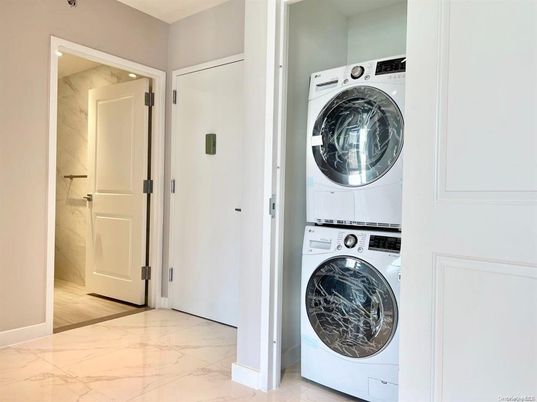 Interior, Marble, Marble Walls, Utility Closets, Washer