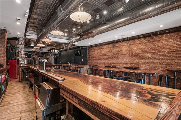 Interior, Recessed Lighting, Stone Walls, Wood Texture Flooring