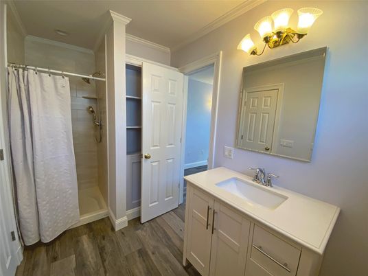 Bathroom, Interior, Wood Texture Flooring