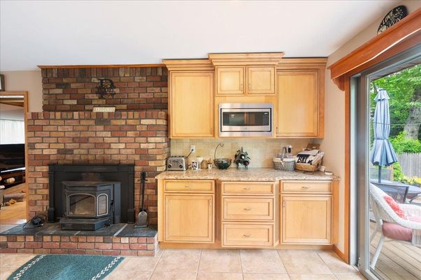 Fireplace, Interior, Kitchen, Stone Walls