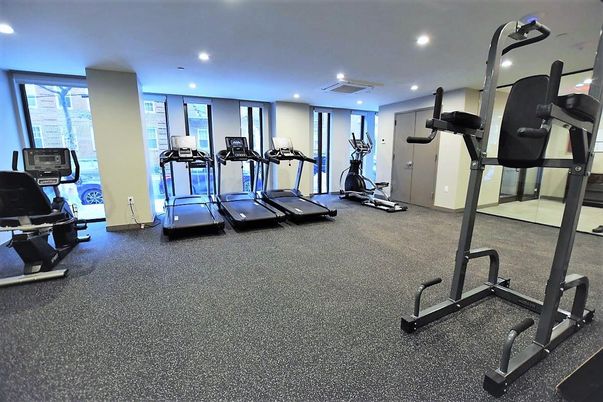 Fitness Equipment, Interior, Recessed Lighting
