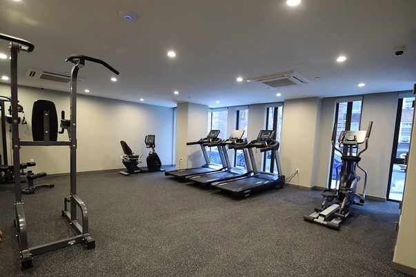 Fitness Equipment, Interior, Recessed Lighting