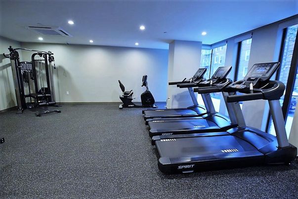 Fitness Equipment, Gym, Interior, Recessed Lighting