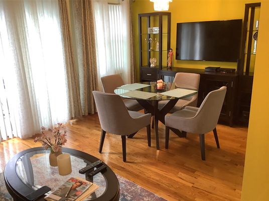 Dining room, Interior, Wood Texture Flooring