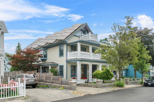 Exterior, Facade, Solar Panels, Queen Anne Victorian