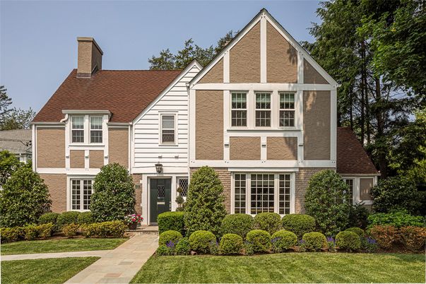 Exterior, Facade, Tudor Revival