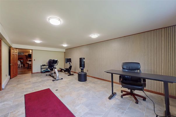 Fitness Equipment, Home Office, Interior, Recessed Lighting