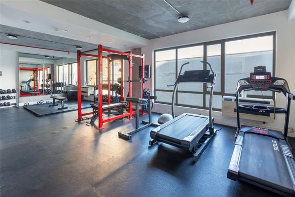 Fitness Equipment, Gym, Interior, Recessed Lighting