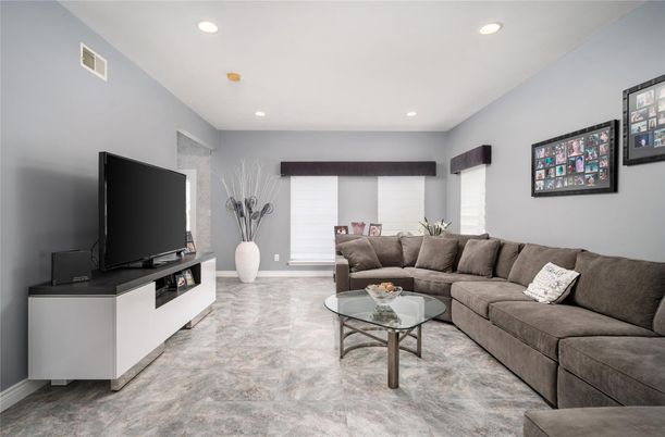 Interior, Living room, Recessed Lighting