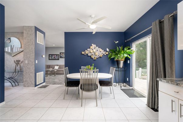 Dining room, Interior, Recessed Lighting