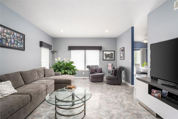 Interior, Living room, Recessed Lighting