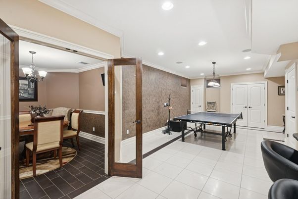 Chandelier, Game Room, Interior, Pendant Lights, Recessed Lighting