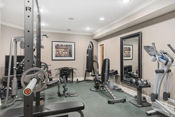 Fitness Equipment, Interior, Recessed Lighting