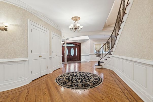 Chandelier, Interior, Wood Texture Flooring