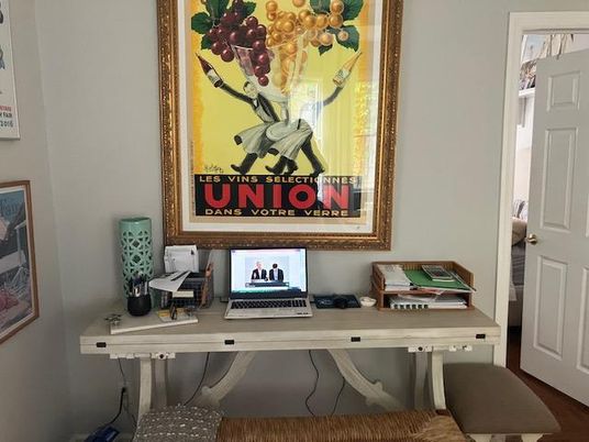 Home Office, Interior, Wood Texture Flooring