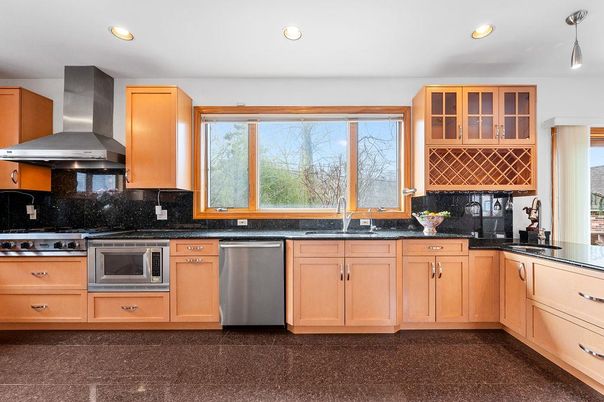 Interior, Kitchen, Recessed Lighting, Stainless Steel Appliances