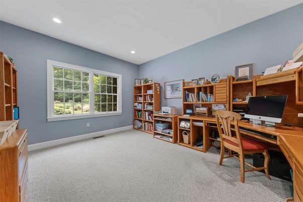 Home Office, Interior, Recessed Lighting