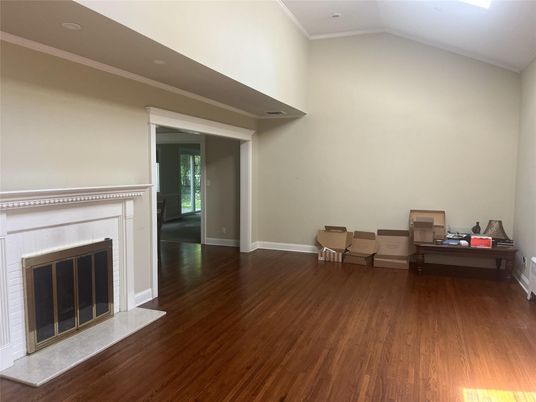 Fireplace, Interior, Wood Texture Flooring