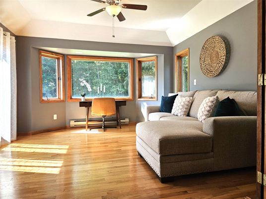 Home Office, Interior, Wood Texture Flooring