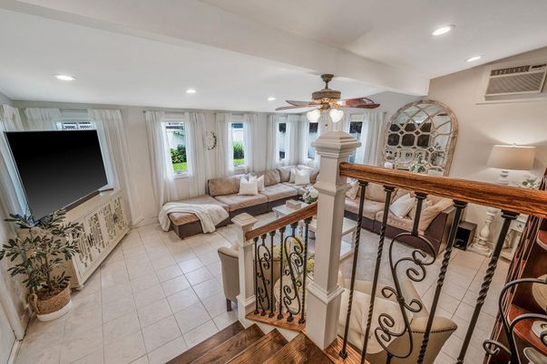 Interior, Living room, Recessed Lighting