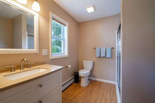 Bathroom, Interior, Wood Texture Flooring
