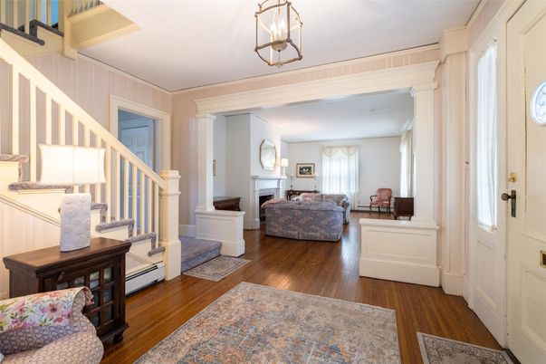 Fireplace, Interior, Wood Texture Flooring