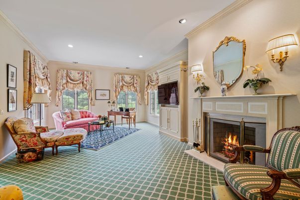 Fireplace, Interior, Living room, Recessed Lighting