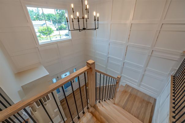 Chandelier, Interior, Wood Texture Flooring