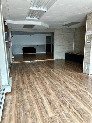 Empty room, Interior, Stone Walls, Wood Texture Flooring