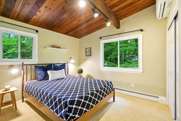 Bedroom, Interior, Wooden Ceilings