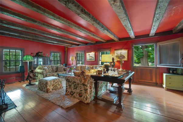 Interior, Living room, Wooden Beams, Wood Texture Flooring