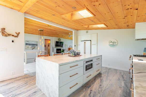 Interior, Kitchen, Pendant Lights, Wooden Beams, Wooden Ceilings, Wood Texture Flooring