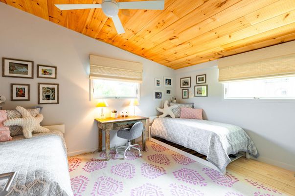 Bedroom, Home Office, Interior, Wooden Ceilings, Wood Texture Flooring