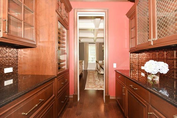 Interior, Kitchen, Wood Texture Flooring