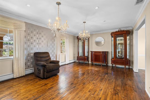Chandelier, Interior, Recessed Lighting, Wood Texture Flooring