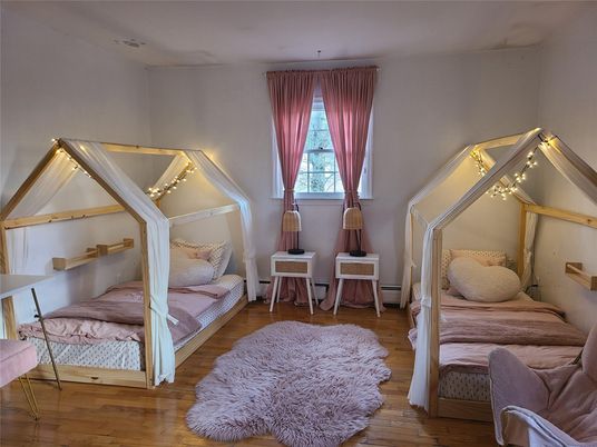 Bedroom, Interior, Wood Texture Flooring