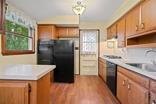 Interior, Kitchen, Wood Texture Flooring