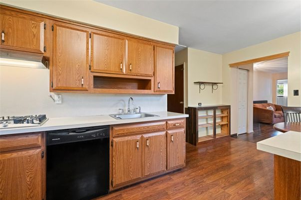 Interior, Kitchen, Wood Texture Flooring