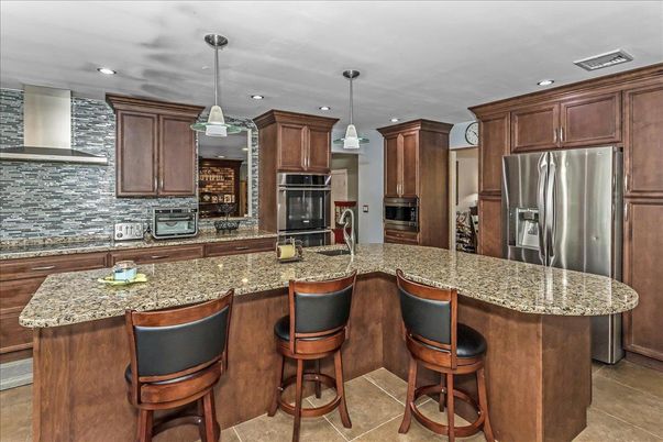 Interior, Kitchen, Pendant Lights, Recessed Lighting, Stainless Steel Appliances