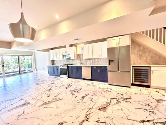 Interior, Kitchen, Marble, Recessed Lighting