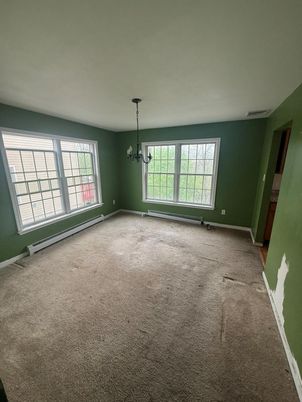 Chandelier, Empty room, Interior